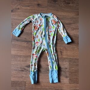 Little Sleepies Disney Toy Story Zip Footie Pajamas baby 3-6M